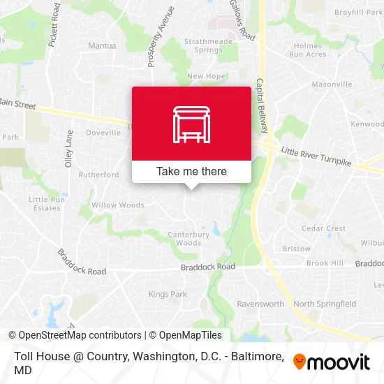 Toll House @ Country map