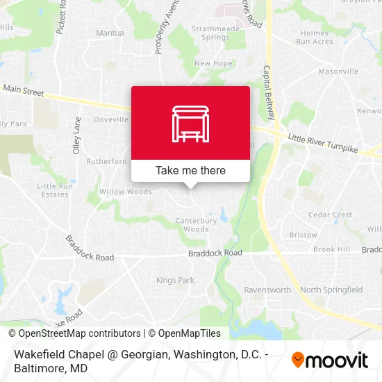 Wakefield Chapel @ Georgian map