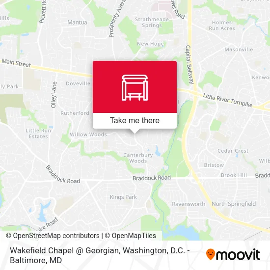 Wakefield Chapel @ Georgian map