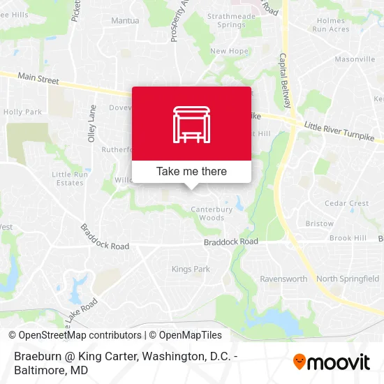 Braeburn @ King Carter map