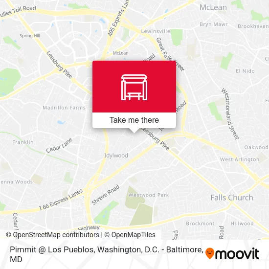 Pimmit @ Los Pueblos map