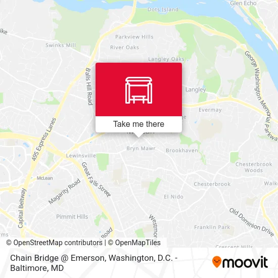 Chain Bridge @ Emerson map