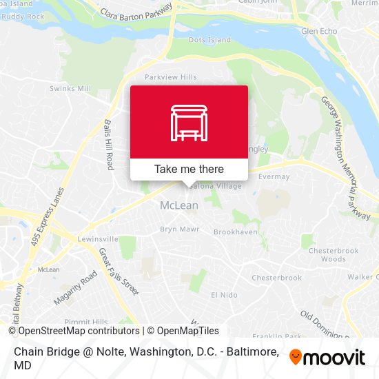Chain Bridge @ Nolte map