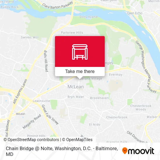 Chain Bridge @ Nolte map