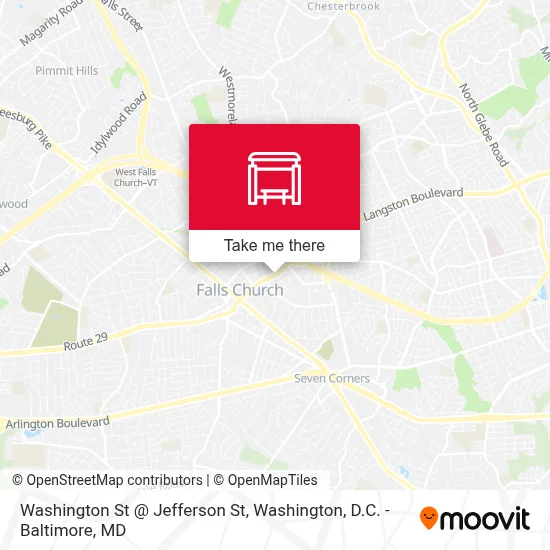Washington St @ Jefferson St map
