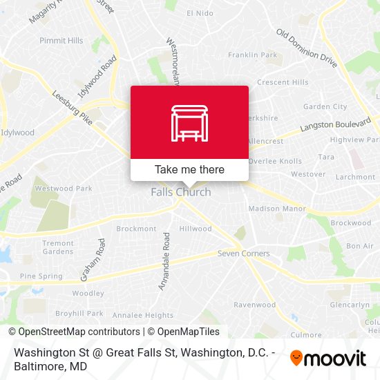 Mapa de Washington St @ Great Falls St