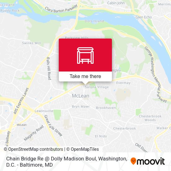 Chain Bridge Re @ Dolly Madison Boul map