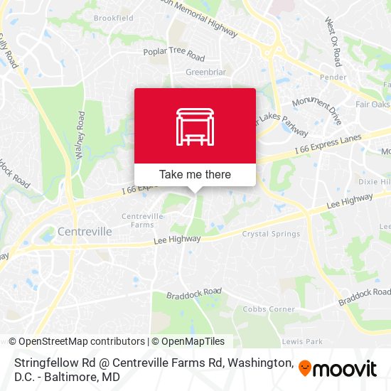 Stringfellow Rd @ Centreville Farms Rd map