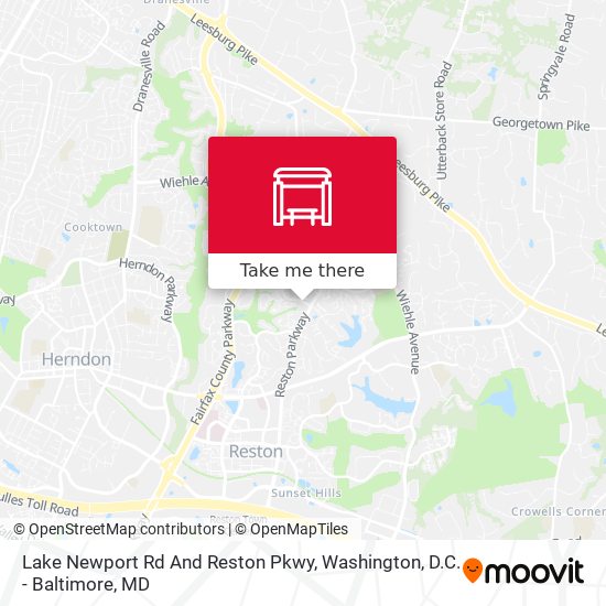 Mapa de Lake Newport Rd And Reston Pkwy