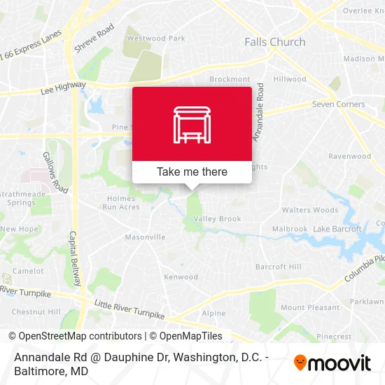 Annandale Rd @ Dauphine Dr map