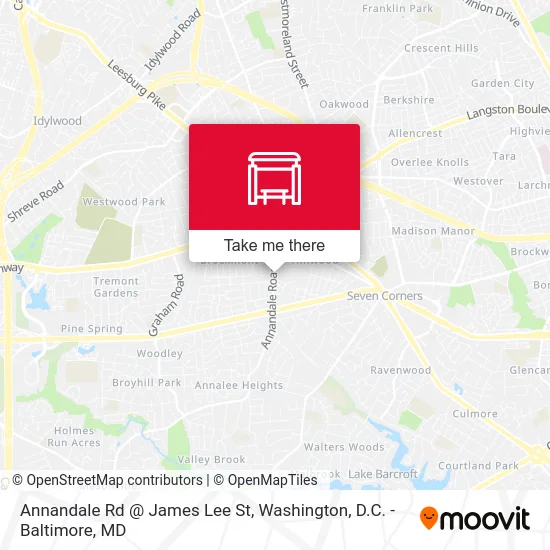 Annandale Rd @ James Lee St map