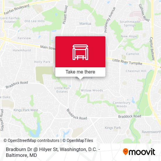 Bradburn Dr @ Hilyer St map
