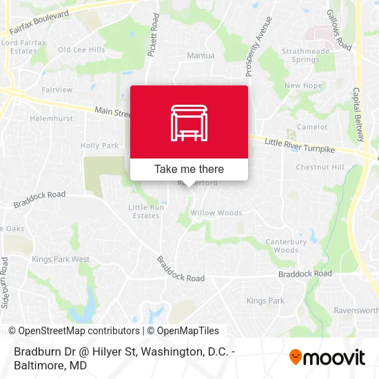 Bradburn Dr @ Hilyer St map