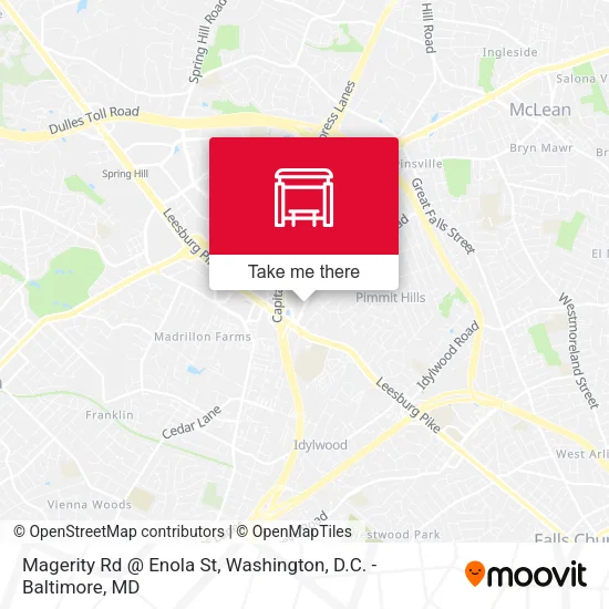 Magerity Rd @ Enola St map