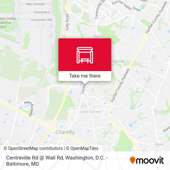 Centreville Rd @ Wall Rd map