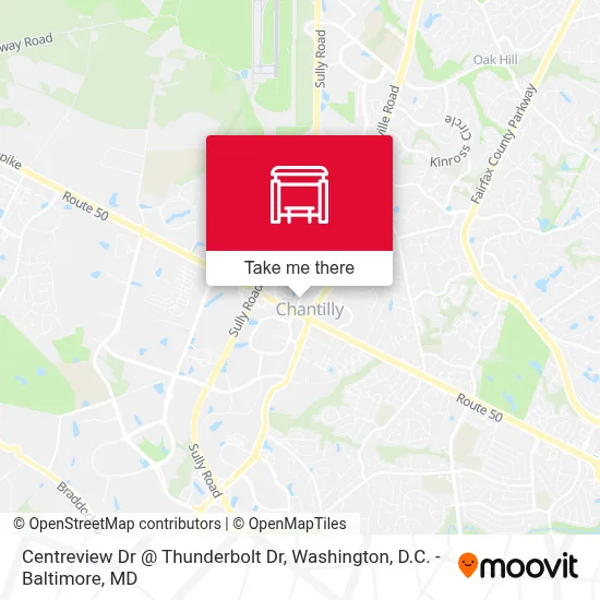 Centreview Dr @ Thunderbolt Dr map