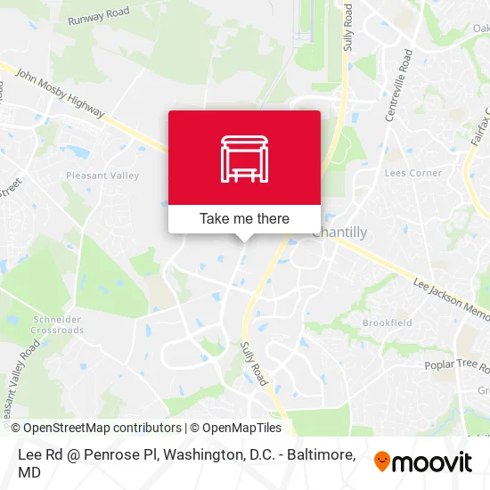 Lee Rd @ Penrose Pl map