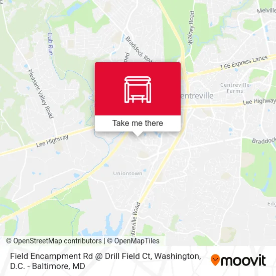 Field Encampment Rd @ Drill Field Ct map