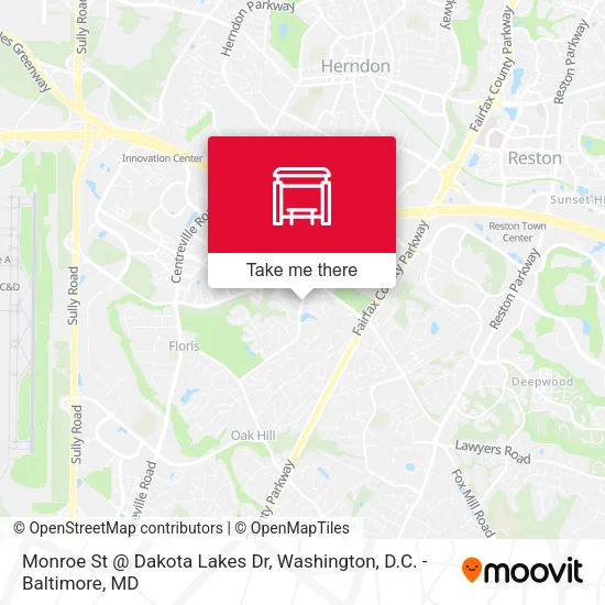 Monroe St @ Dakota Lakes Dr map