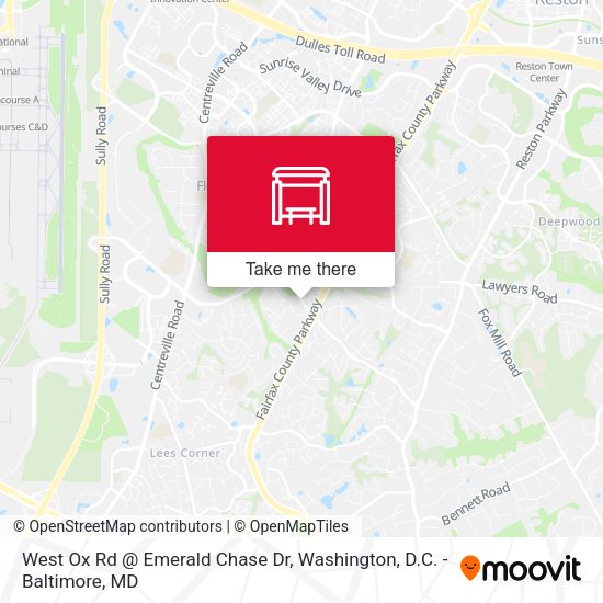 West Ox Rd @ Emerald Chase Dr map