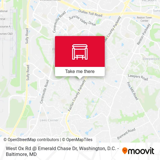 West Ox Rd @ Emerald Chase Dr map