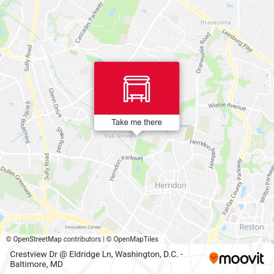 Crestview Dr @ Eldridge Ln map
