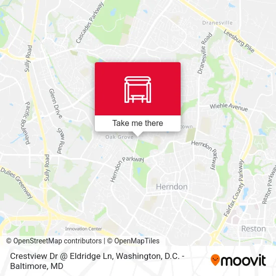 Crestview Dr @ Eldridge Ln map