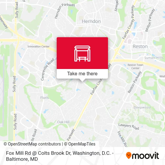 Fox Mill Rd @ Colts Brook Dr map