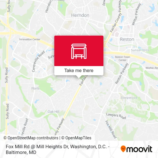 Fox Mill Rd @ Mill Heights Dr map