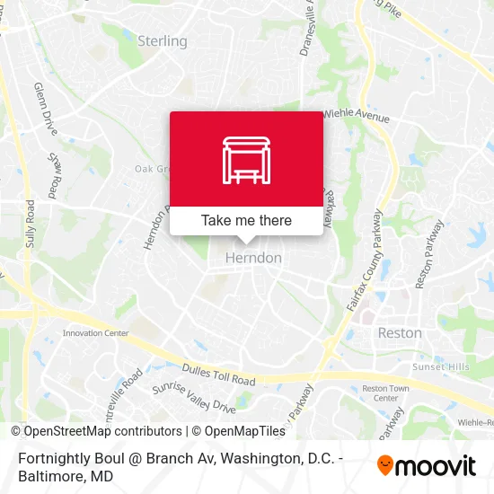 Mapa de Fortnightly Boul @ Branch Av