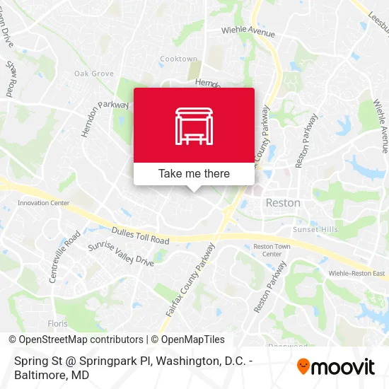 Mapa de Spring St @ Springpark Pl
