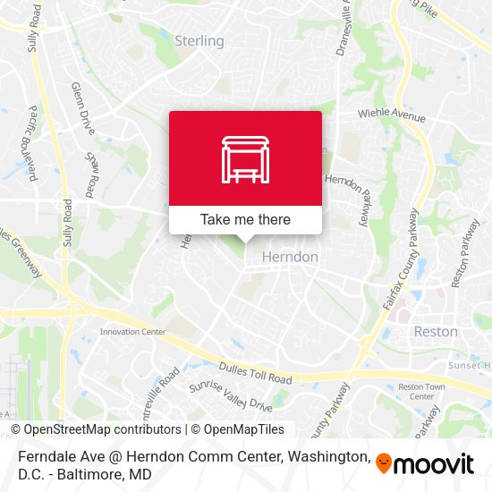 Ferndale Ave @ Herndon Comm Center map