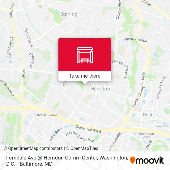 Ferndale Ave @ Herndon Comm Center map