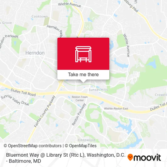 Mapa de Bluemont Way @ Library St (Rtc L)