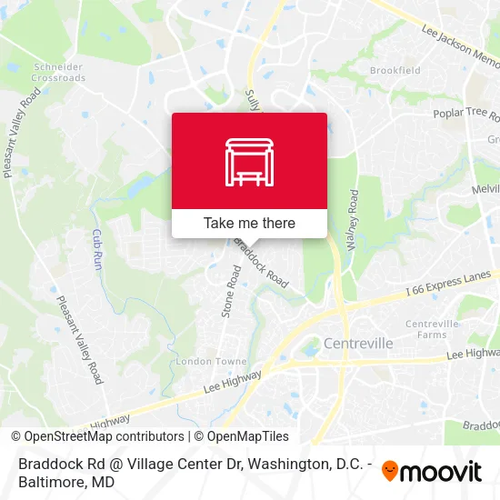 Braddock Rd @ Village Center Dr map