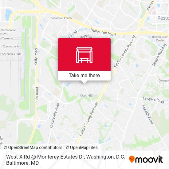 West X Rd @ Monterey Estates Dr map