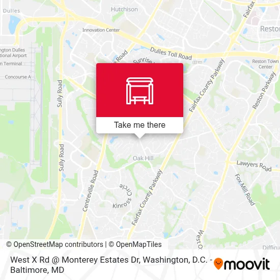 West X Rd @ Monterey Estates Dr map