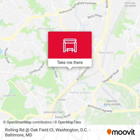 Rolling Rd @ Oak Field Ct map