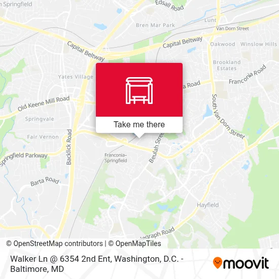 Walker Ln @ 6354 2nd Ent map