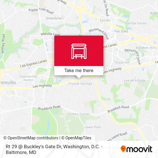 Rt 29 @ Buckley's Gate Dr map