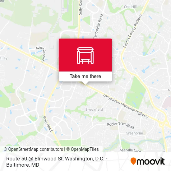 Route 50 @ Elmwood St map