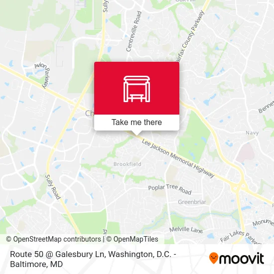 Route 50 @ Galesbury Ln map