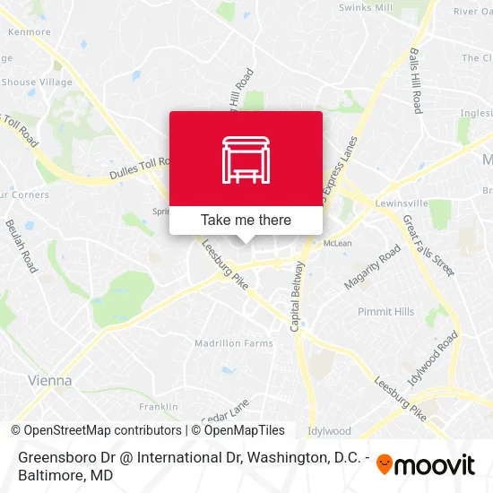 Mapa de Greensboro Dr @ International Dr