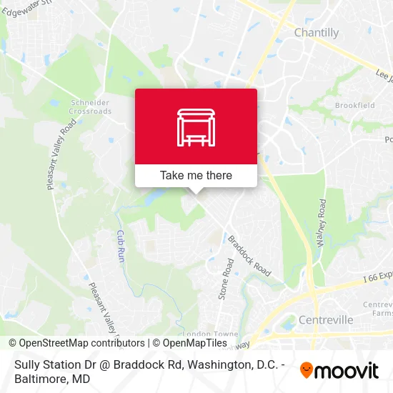 Sully Station Dr @ Braddock Rd map