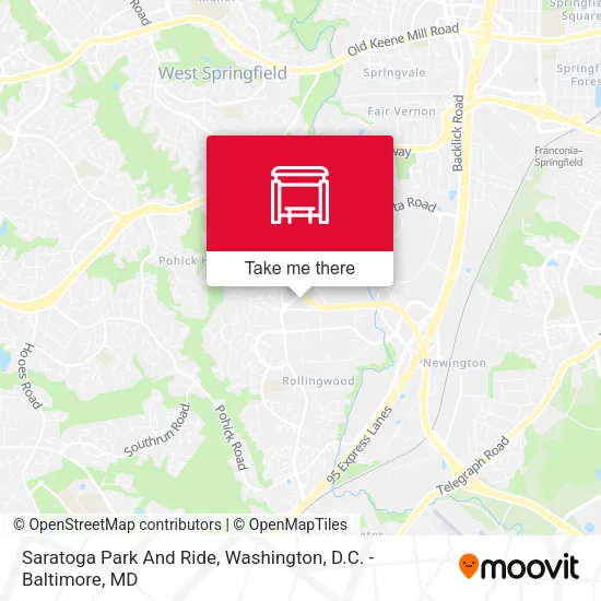 Mapa de Saratoga Park And Ride