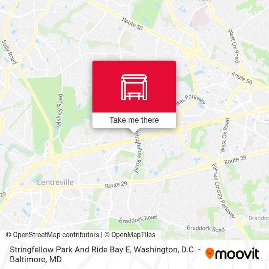 Stringfellow Park And Ride Bay E map