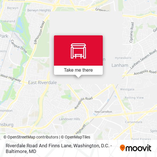 Mapa de Riverdale Road And Finns Lane