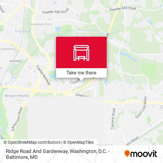 Ridge Road And Gardenway map