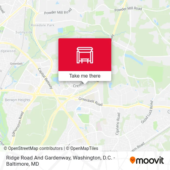Ridge Road And Gardenway map