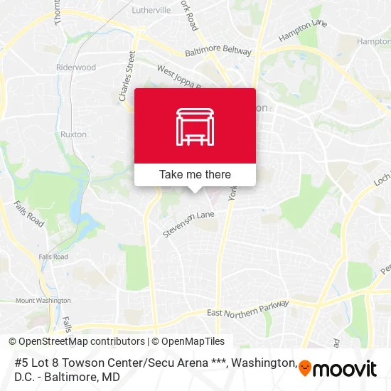 #5 Lot 8 Towson Center / Secu Arena *** map